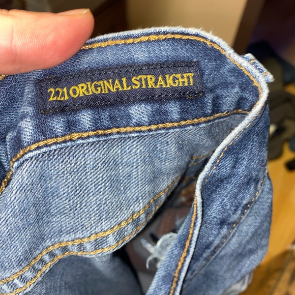 Classic Ripped Straight Lucky Brand Mens Jeans - Picture 4 of 4